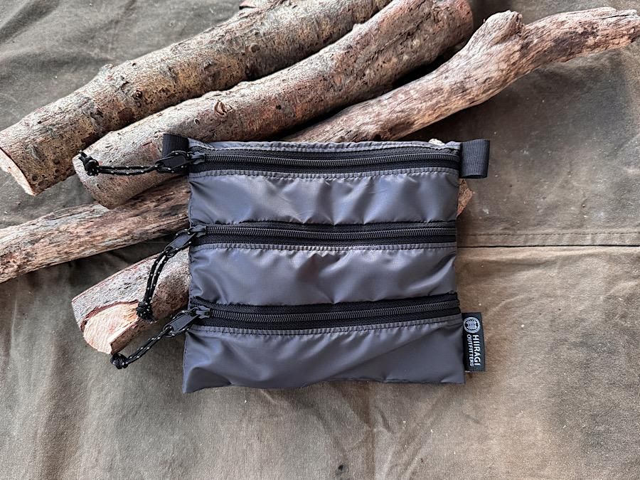 数量限定】グレーのESPジップポーチとスタッフサック - ブッシュ