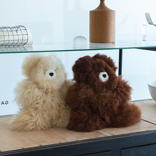 茶熊ぬいぐるみ / アルパカ毛 - インテリア - オブジェ - 女性