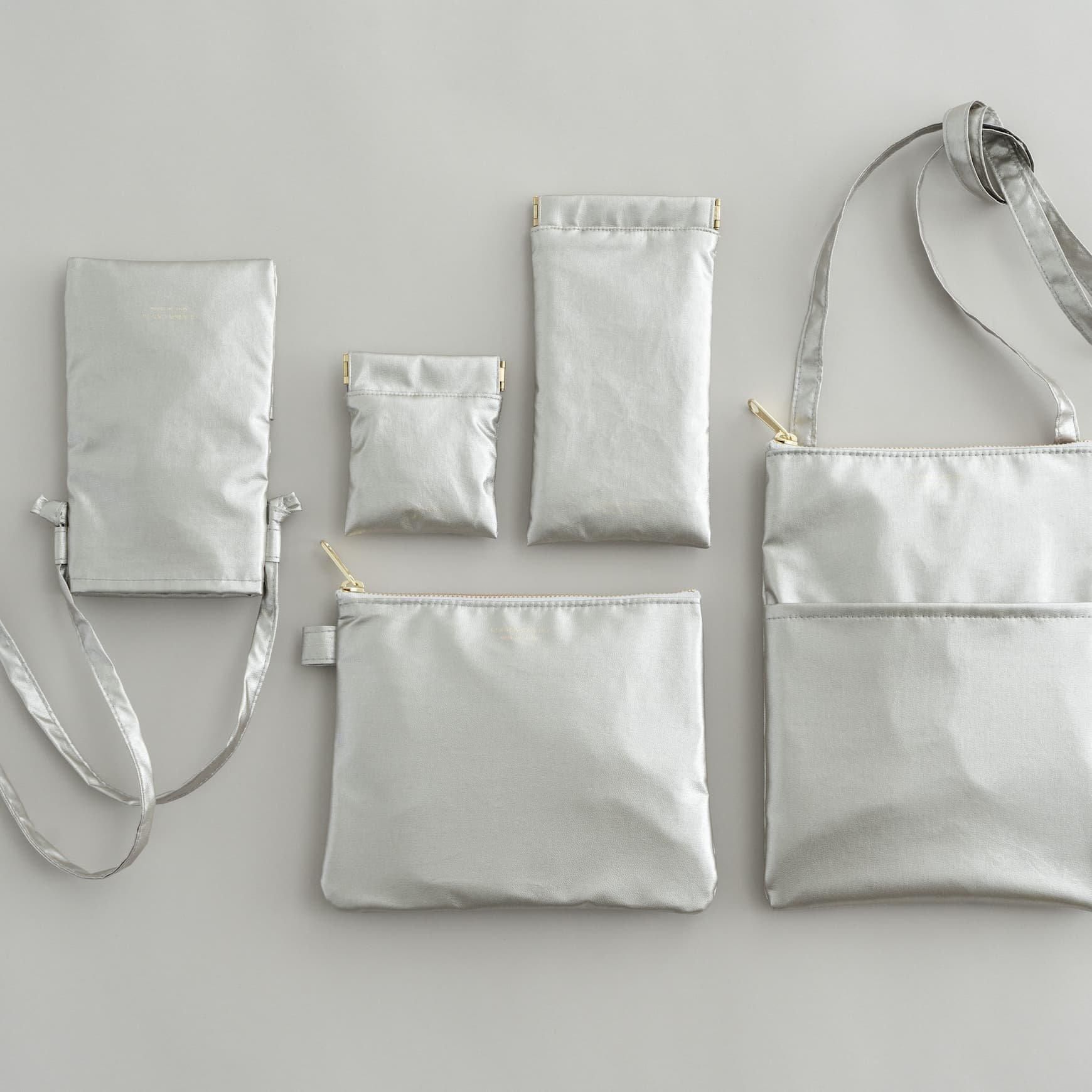 CLASKA（クラスカ）｜BANK シルバーバネポーチ long - バッグ - ポーチ