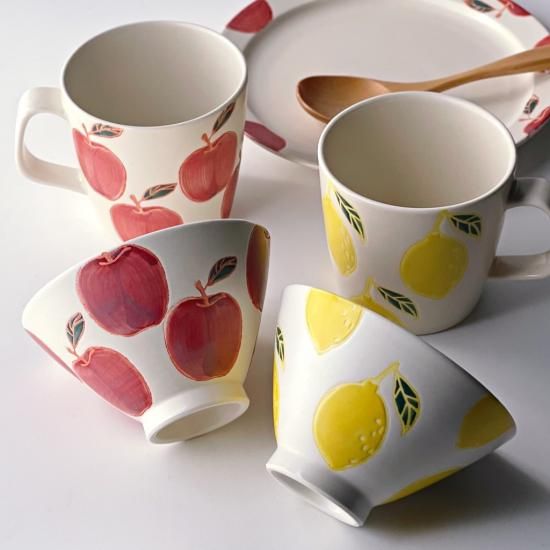 フレッシュレモン・りんご | マグカップ - 梅陶器
