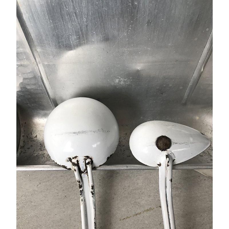 アルミ製レードルラックお洒落なホーローお玉付き