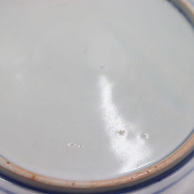 希少な明治時代の金継ぎ手描き中皿