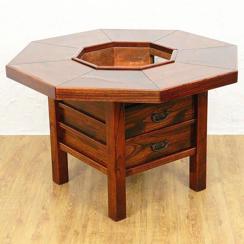 八角形 囲炉裏テーブル 民芸 日本製 ヴィンテージ