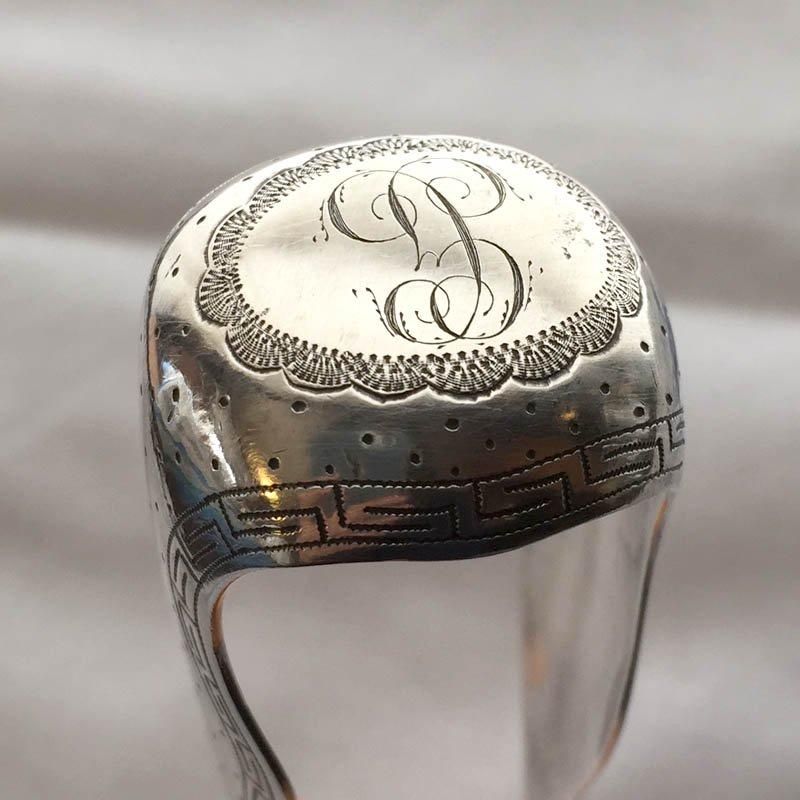 フランス製アンティーク獣足シュガートング優雅