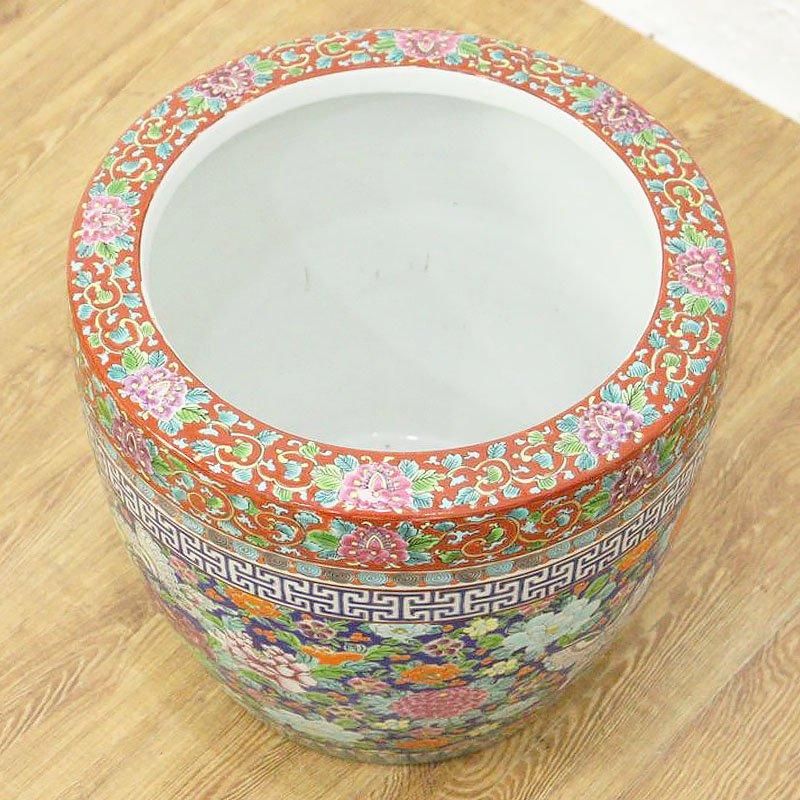 色絵 伊万里 十錦 手あぶり火鉢 日本製 アンティーク