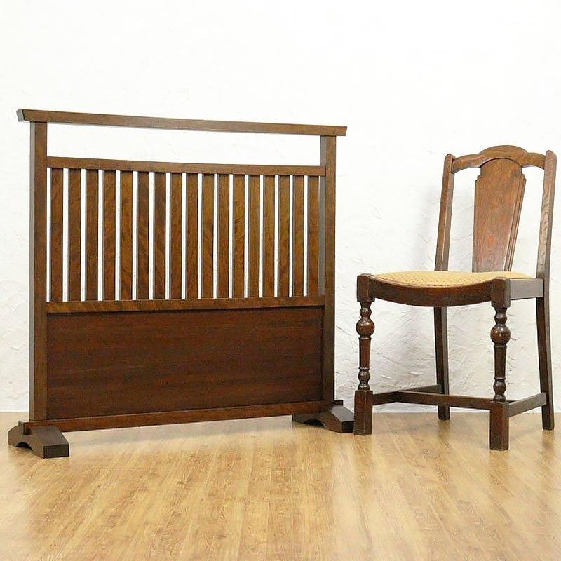 昭和初期のアンティーク和風衝立 木の温もり