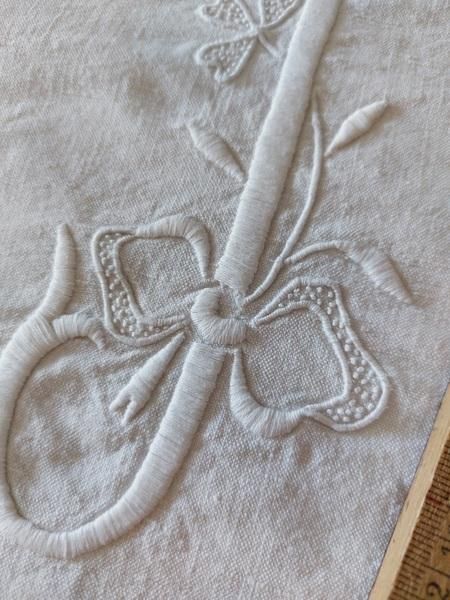 アンティークモノグラムリネンシーツ - アンティークモール＆蚤の市