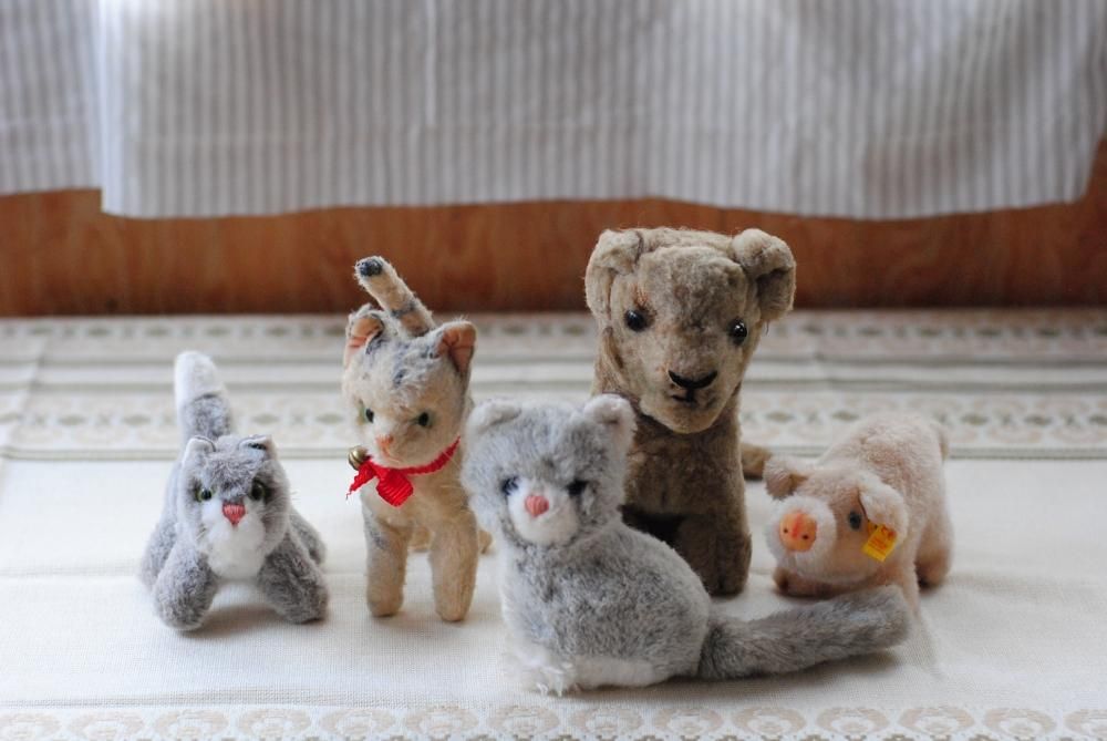 ドイツ ヴィンテージ ねこのぬいぐるみ 1950年代