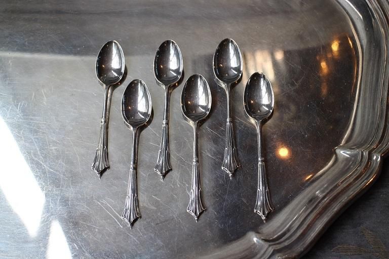 英国製スターリングシルバー繊細なスプーンセット