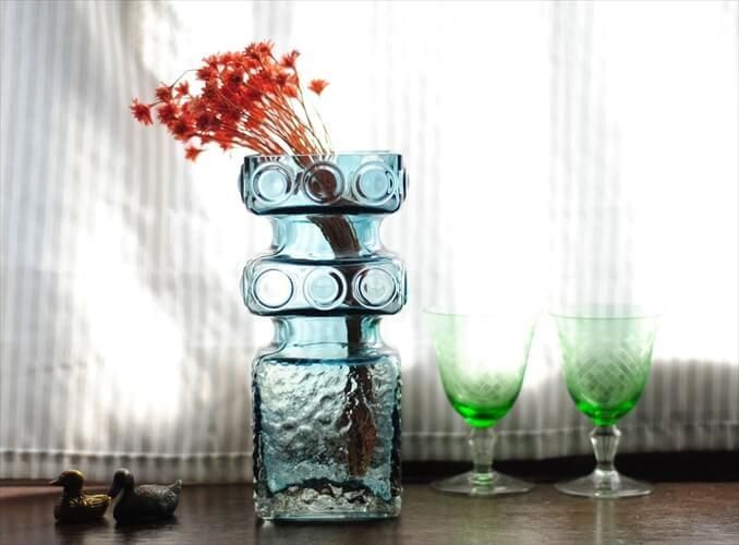 フィンランド製 Riihimaen Lasi 花瓶