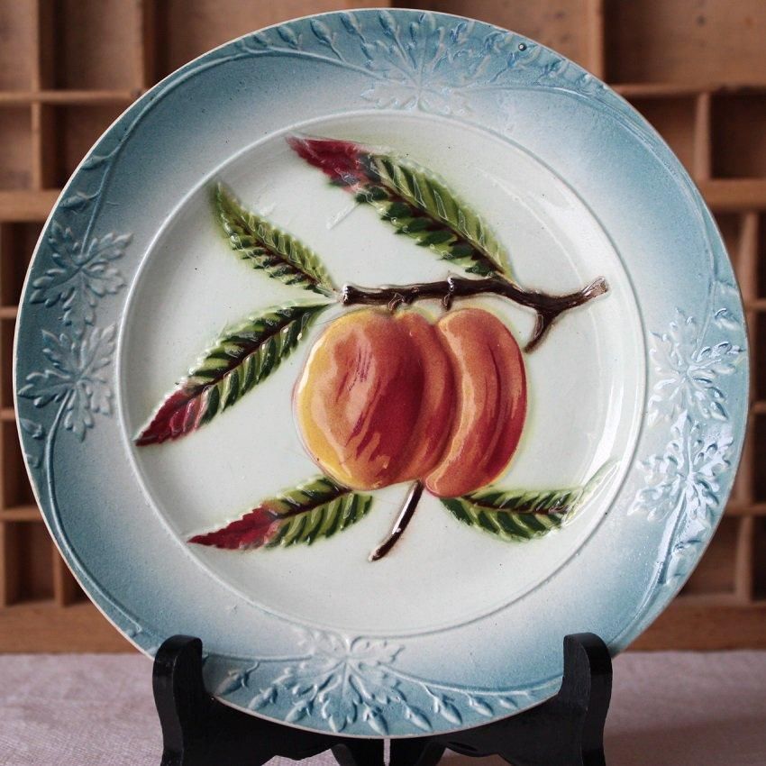 フランス アンティーク リンゴのバルボティーヌ皿