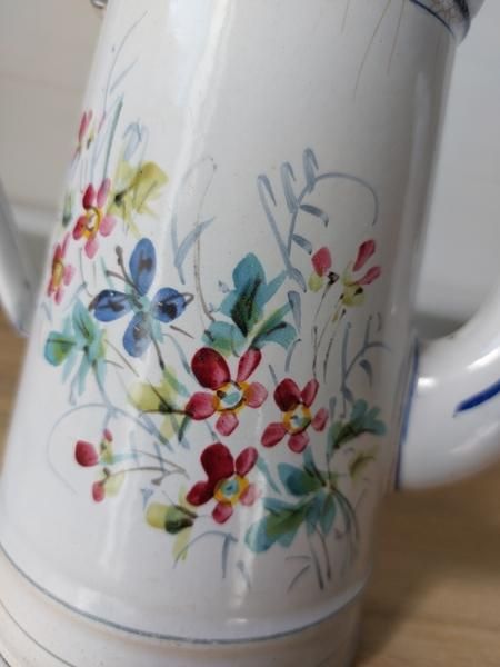 アンティークホーロー手描きコーヒーポット - アンティークモール