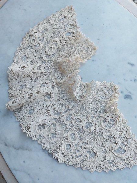 フランス 1930年代 アンティークレース付け襟