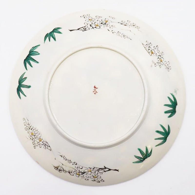 アンティーク 九谷焼 七寸皿 手描き 美しい骨董品