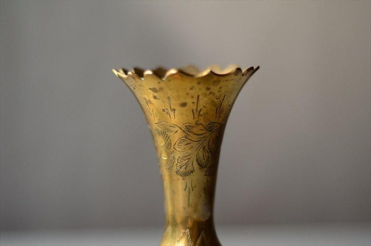 イギリス ヴィンテージ 真鍮の一輪挿し 花器