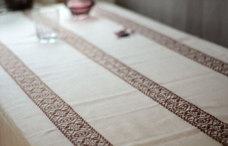 デンマーク ヴィンテージ 刺繍クロス 大判268x130cm