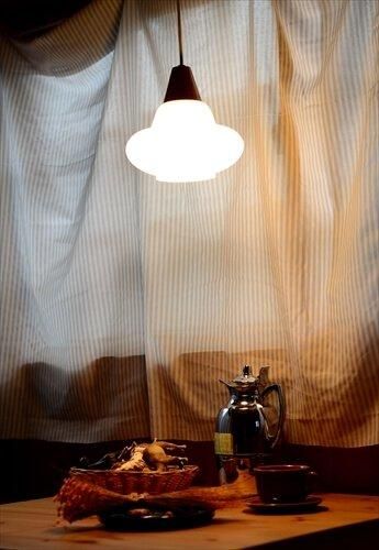 デンマーク製 ミルクガラス ペンダントライト ヴィンテージ