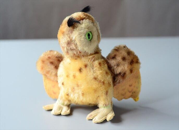 Steiff フクロウ ぬいぐるみ ドイツ製ヴィンテージ