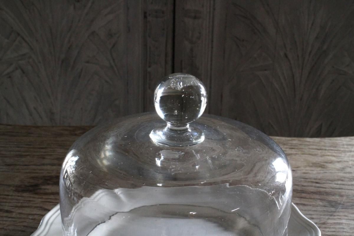 フランス 吹きガラス ガラスドーム アンティーク風