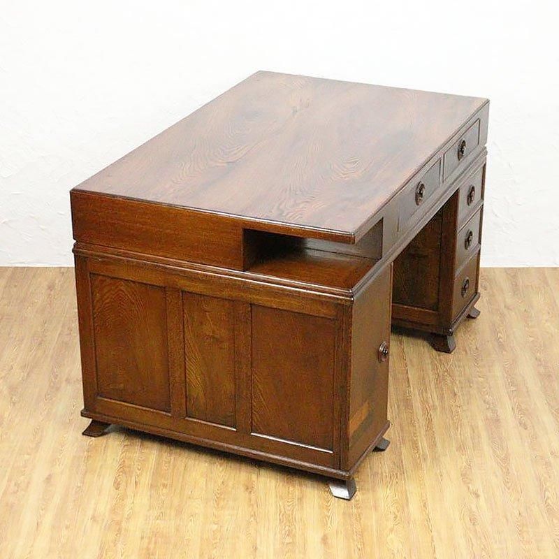 アールデコ 両袖机 大正ロマン アンティークデスク