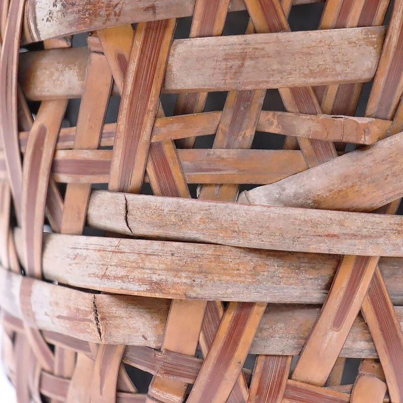 大正時代のアンティーク竹籠 花器 和風オブジェ