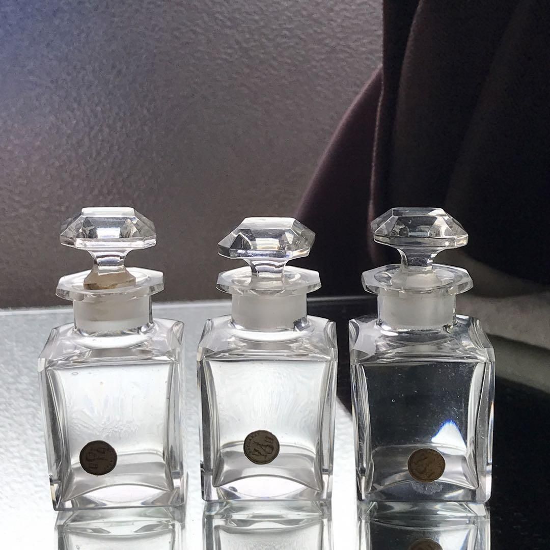 希少アンティークバカラ製香水瓶セット 19世紀後半 ケース付き美品