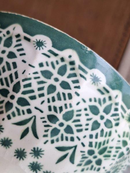 アンティーク オリエンタルモロッコ柄 カフェオレボウル