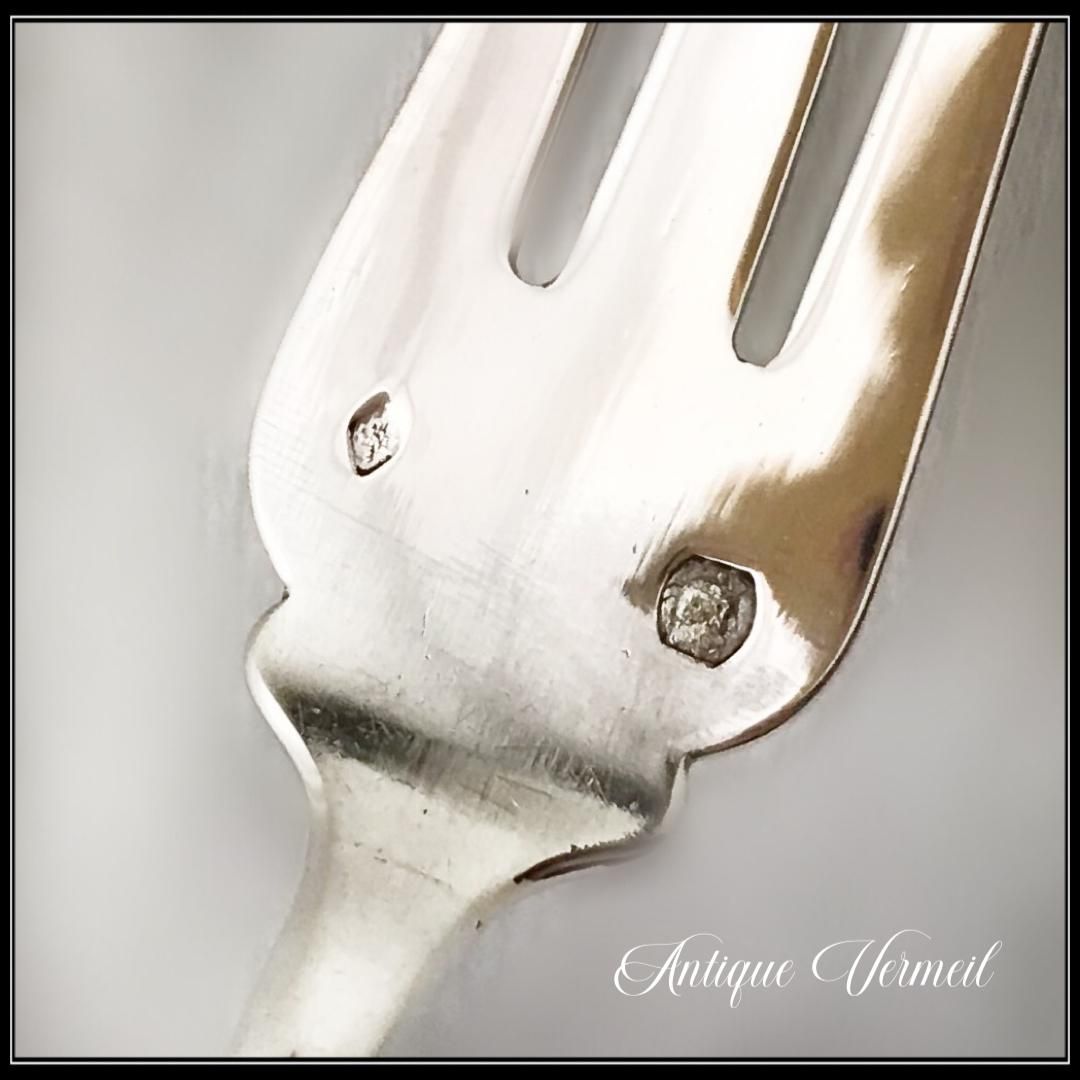 フランス製アンティーク 白蝶貝デザートナイフ＆フォーク