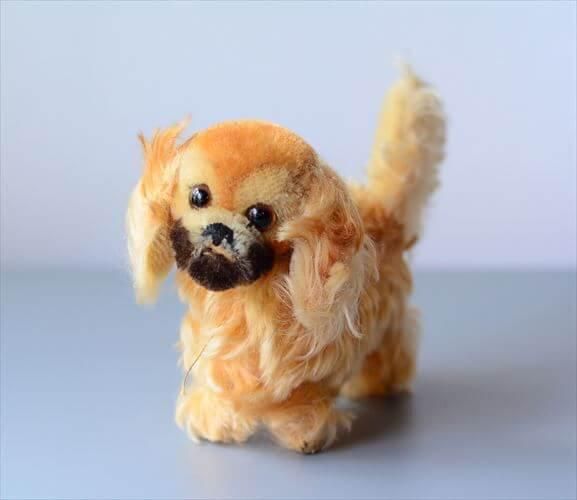 ドイツ製アンティークペキニーズぬいぐるみ 希少な一点物