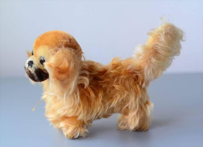 ドイツ製アンティークペキニーズぬいぐるみ 希少な一点物