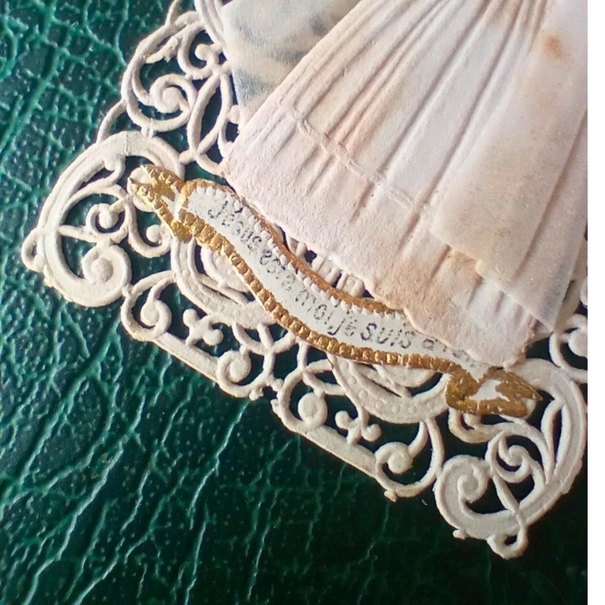 フランス製アンティークレースカード 聖杯のカニヴェ