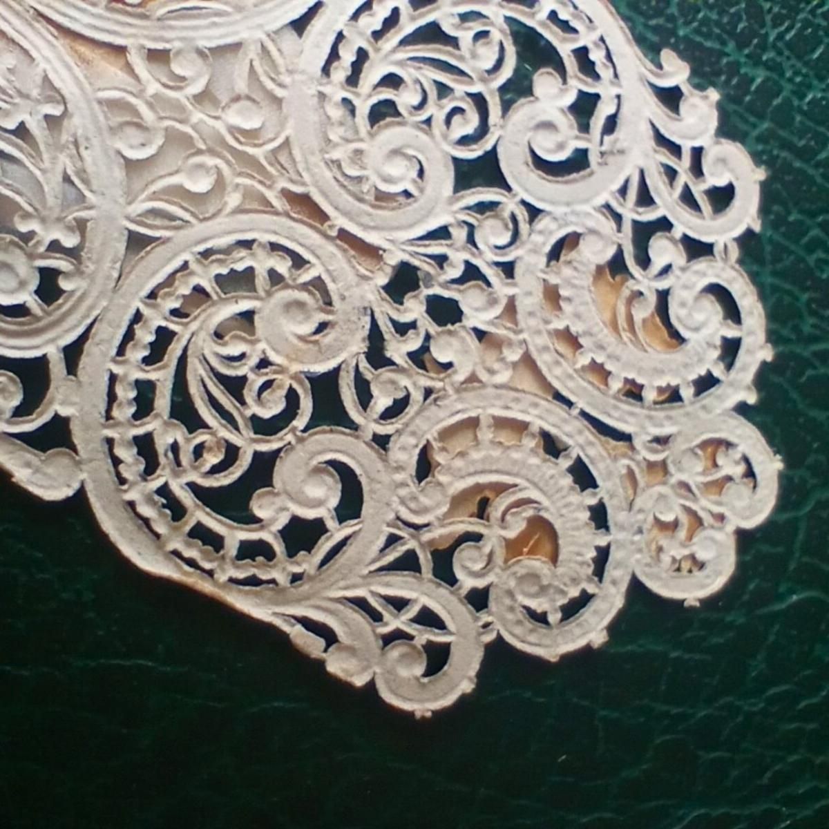 フランス製アンティークレースカード 聖杯のカニヴェ