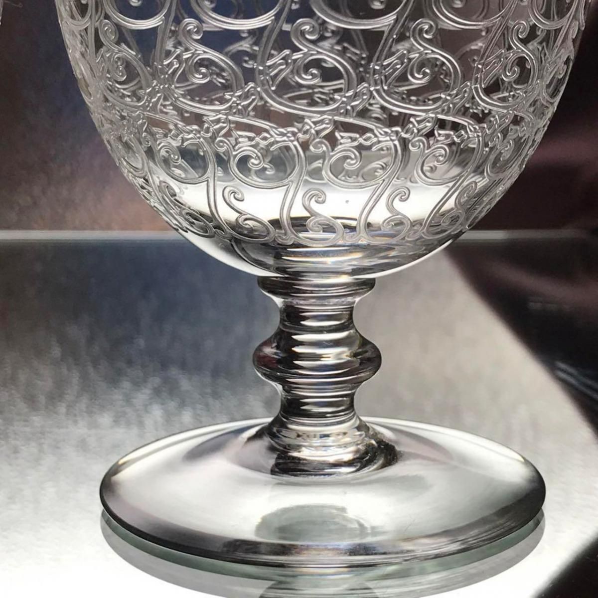 アンティークバカラ製ローハンシリーズ希少なワイングラスペア