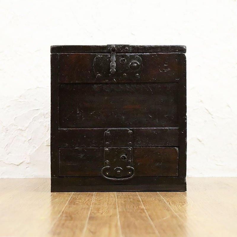 アンティークな日本製銭箱 江戸末期から明治時代