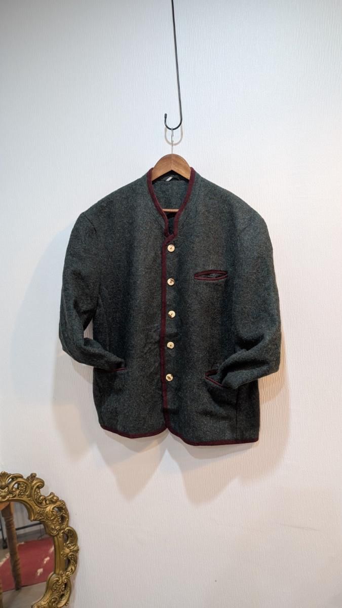 ユーロ古着 モヘアウールの温もりチロルジャケット