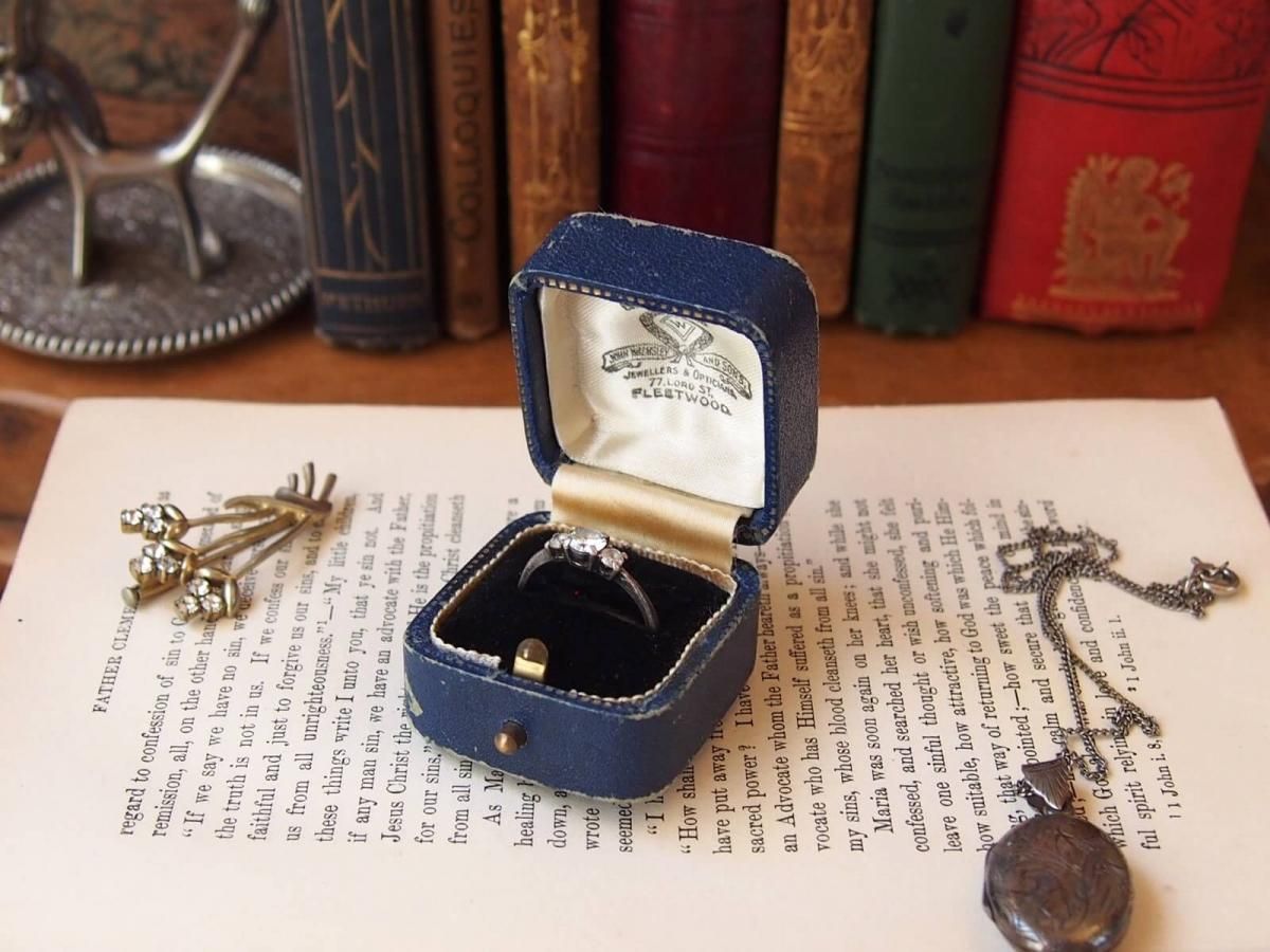 イギリスアンティーク リングケース リングボックス - アンティーク