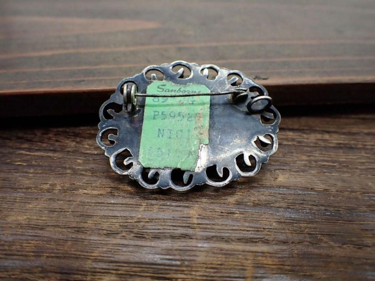 アメリカ製 ヴィンテージアメジストブローチ