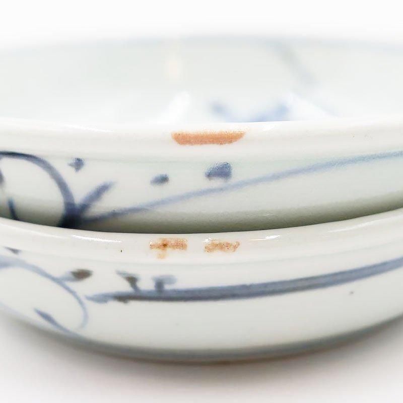 希少な明治時代の手描きアンティークなます皿