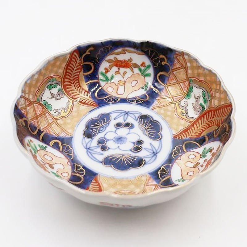 希少なアンティーク色絵なます皿 明治～大正時代製