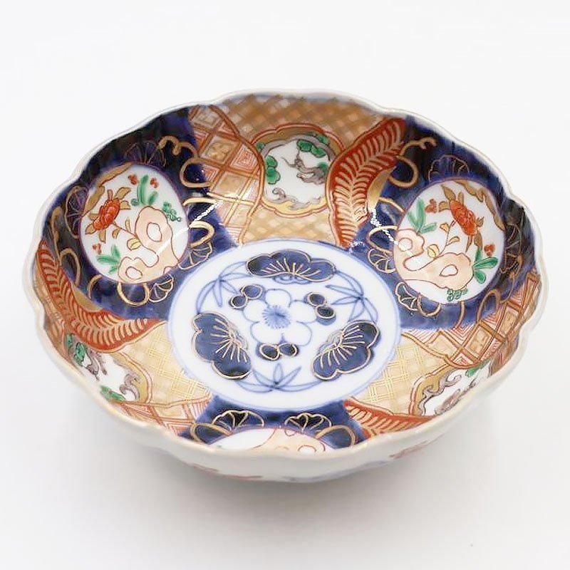 希少なアンティーク色絵なます皿 明治～大正時代製