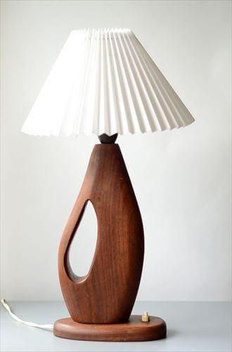 デンマーク製アンティークチーク材デスクランプ 品格ある逸品