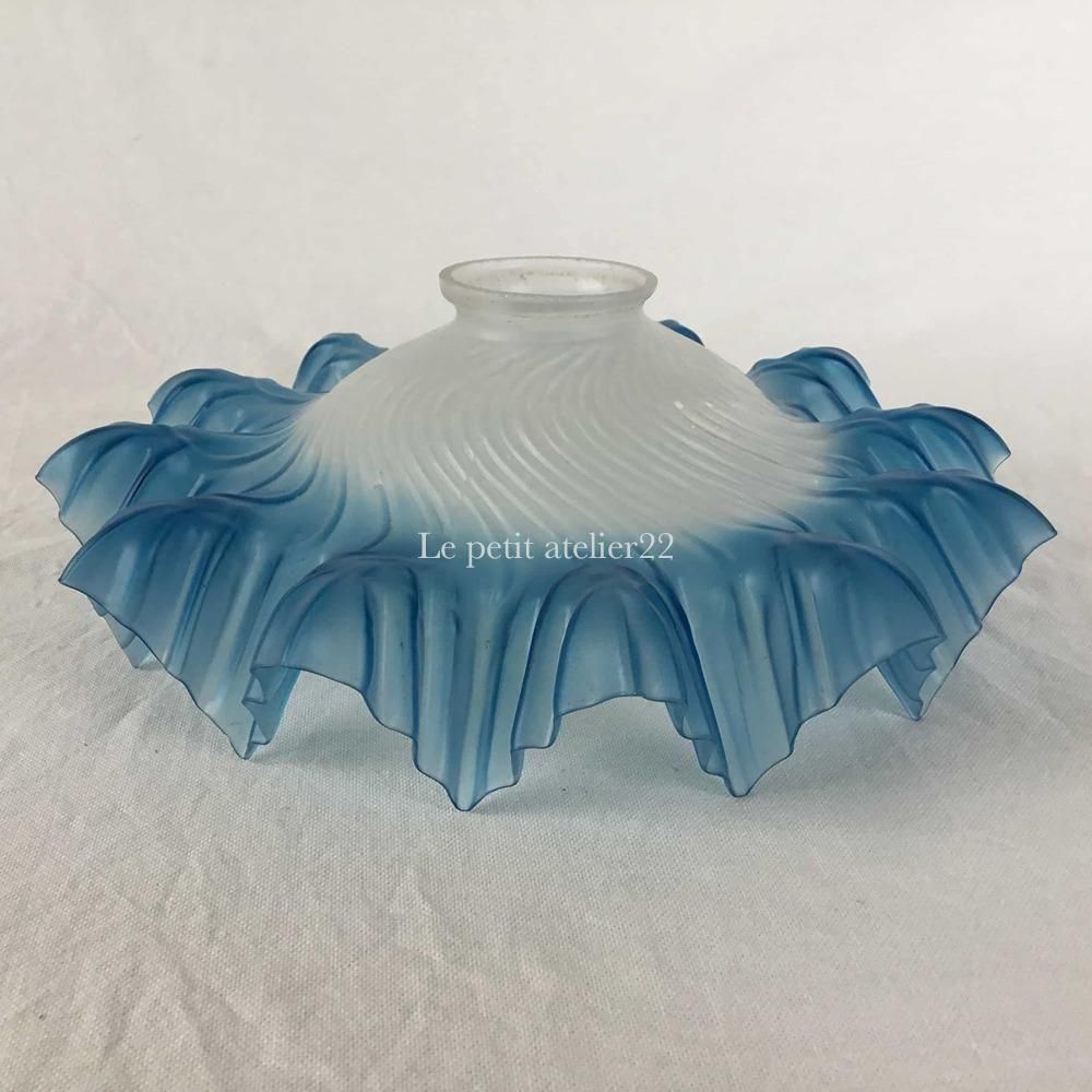 シェードのみ)(すりガラス)フランスアンティーク 照明 ランプシェード