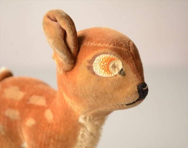 ドイツ製アンティークバンビぬいぐるみ 希少な一点もの