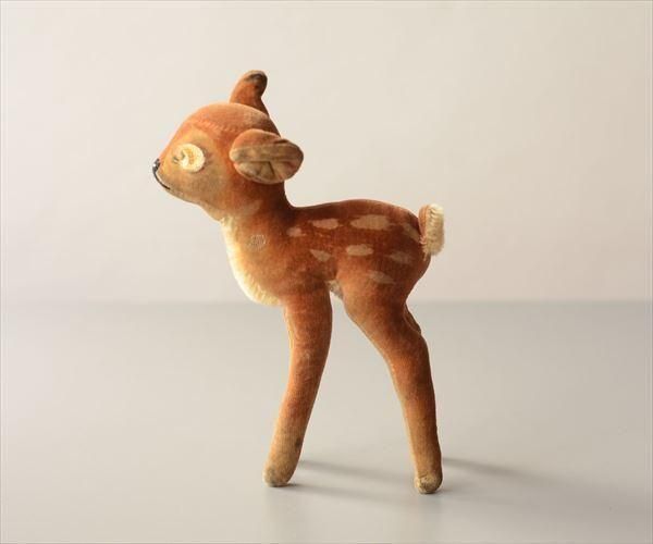 ドイツ製アンティークバンビぬいぐるみ 希少な一点もの