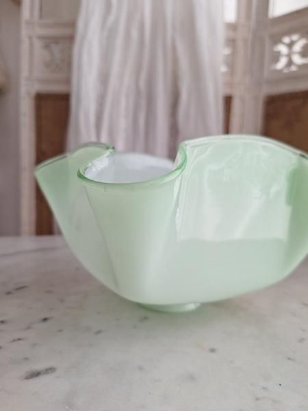 アンティークオパリンガラスシェード - アンティークモール＆蚤の市