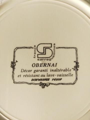 フランス製アンティーク・サルグミンヌデザートプレート