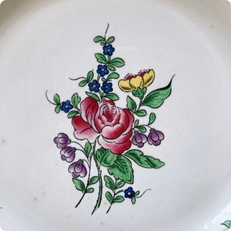 フランスアンティークリネン花柄ドゥロワー抽斗 フランスアンティーク