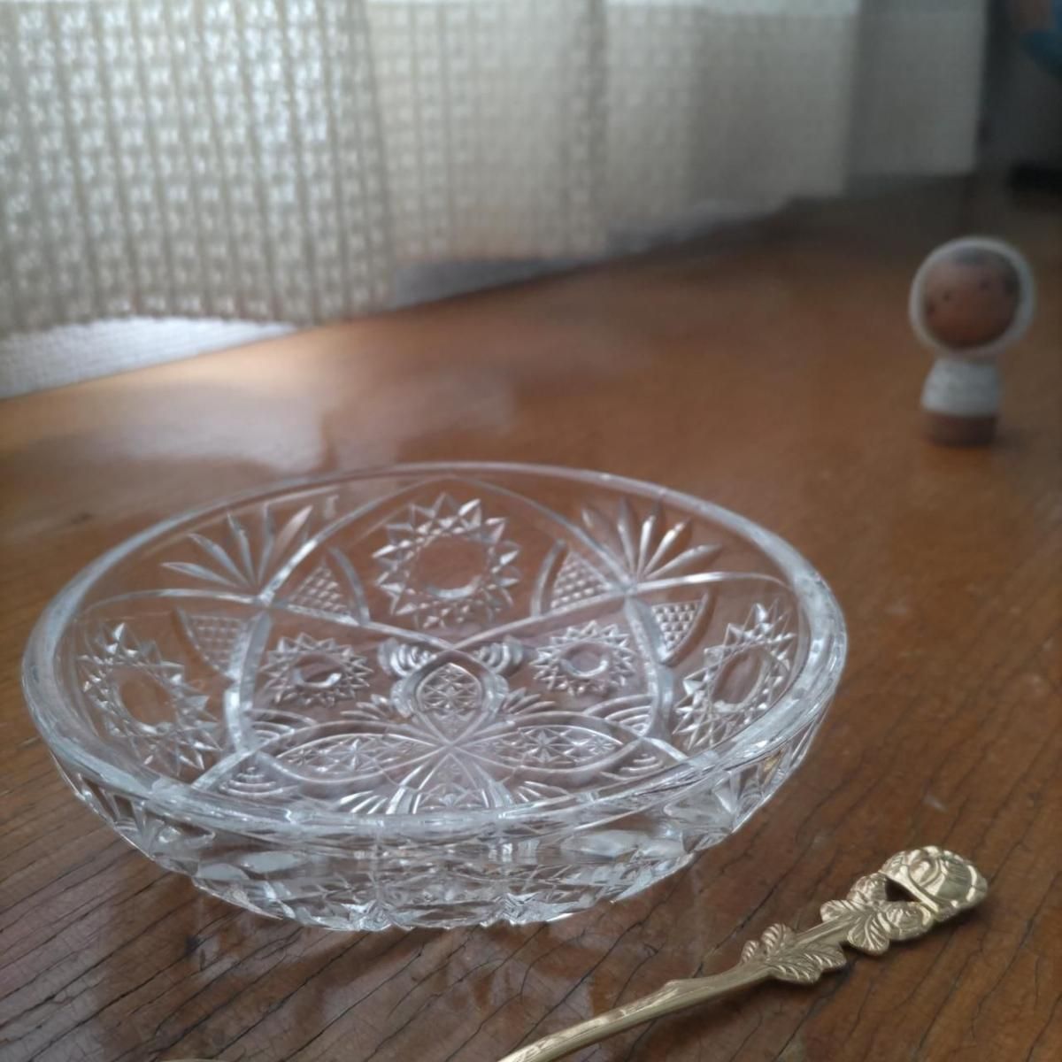 アンティーク 手毬 プレスガラス ボウル 昭和レトロ 日本製