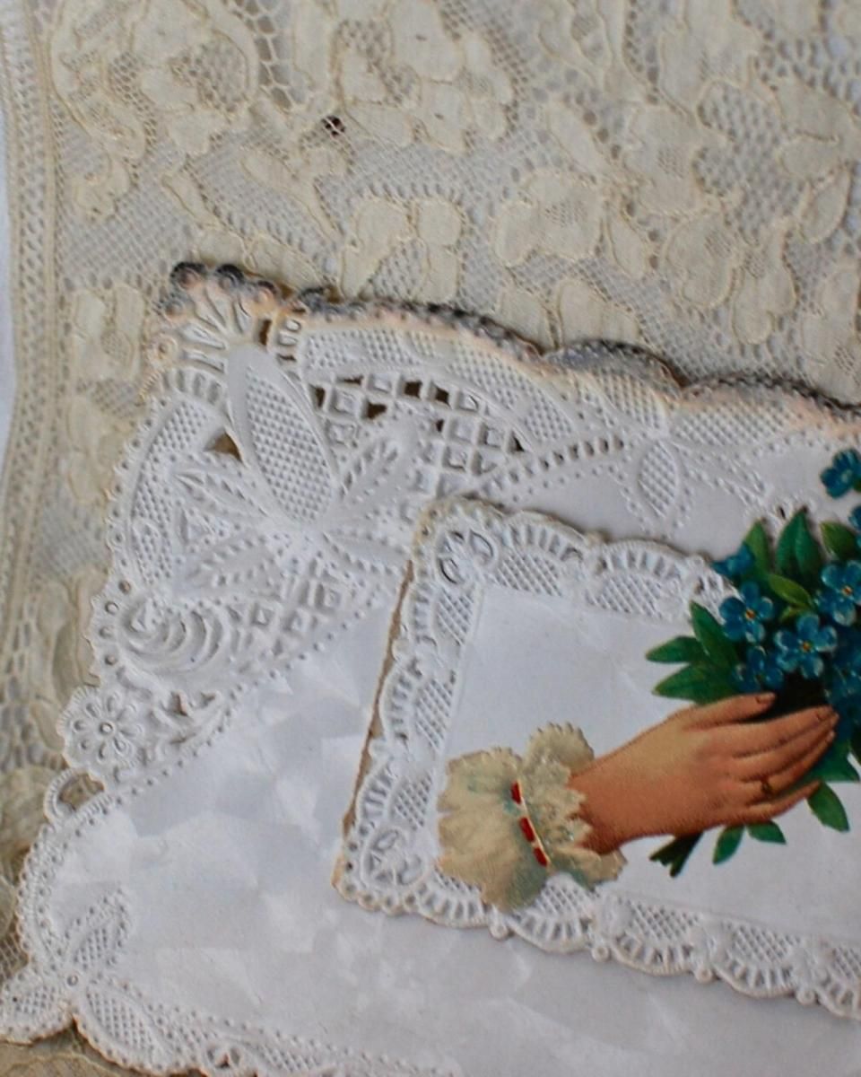 アンティークポストカード フランス製 忘れな草ブーケ