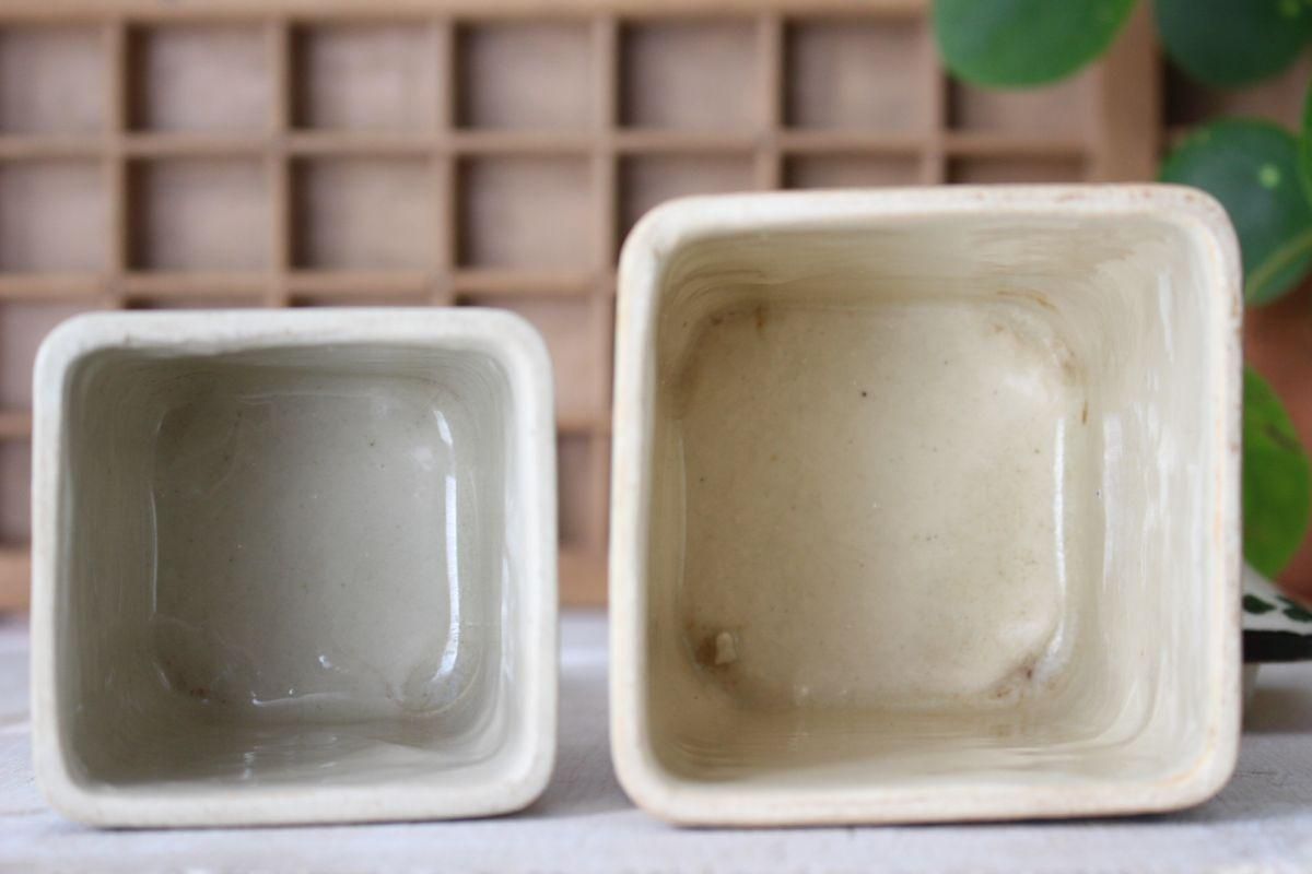 フランス アンティーク 陶器キャニスターセット